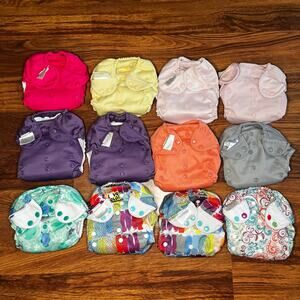 Bumgenius AIO All In One Baby Girl Cloth Diaper Bundle